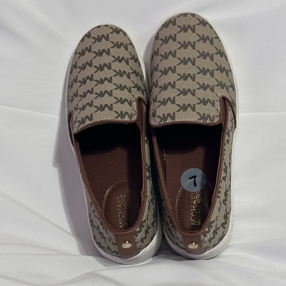 Michael Kors Women’s Keaton Logo Print Slip-On